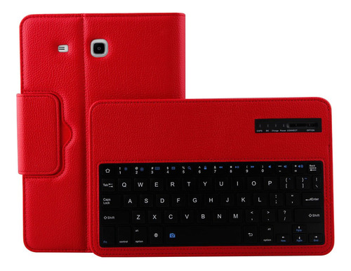 Funda Para Samsung Galaxy Tab E 9,6  (piel) Color Rojo