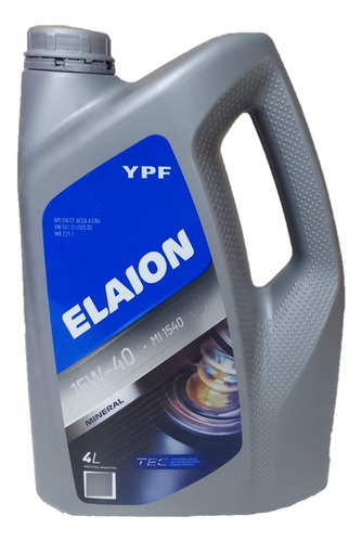 Aceite Elaion 15w40 X4