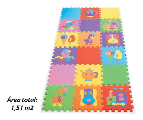 Tapete Tatame Infantil Texturizado 18 Peças