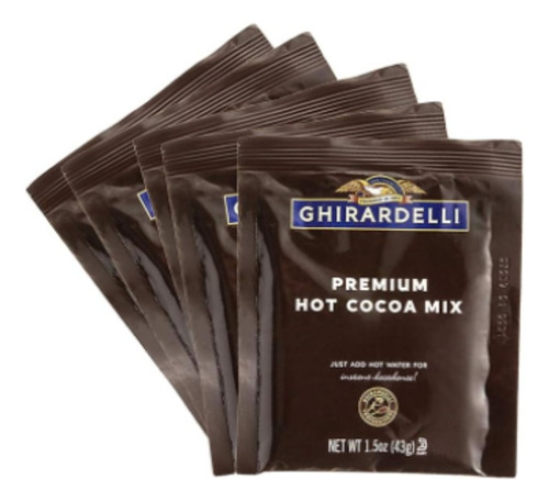 Ghirardelli, Chocolate Caliente Premium, Hot Cocoa Mix, 5pk