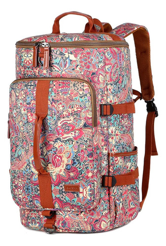 Mujeres Multicolor Duffle-backpack Hybrid Weekender Travel D