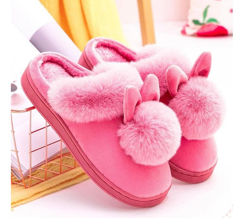 Pantufla Sandalia Conejo Calientita Comoda Acojinada Dama