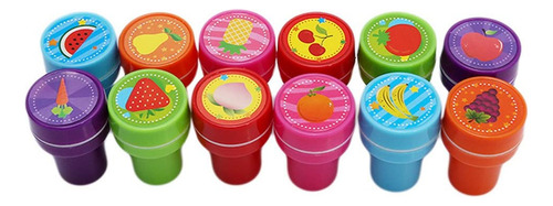 12 Unidades De Sellos De Frutas Para Niños: Set De Obsequios