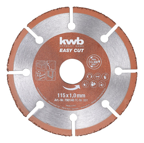 Easy-cut Disco De Corte 115mm Kwb 790140