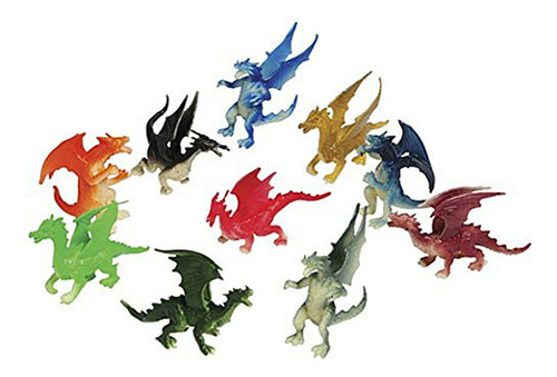 Mini Dragones 36 Figuras - Juego De Fantasía - Premios - Jug