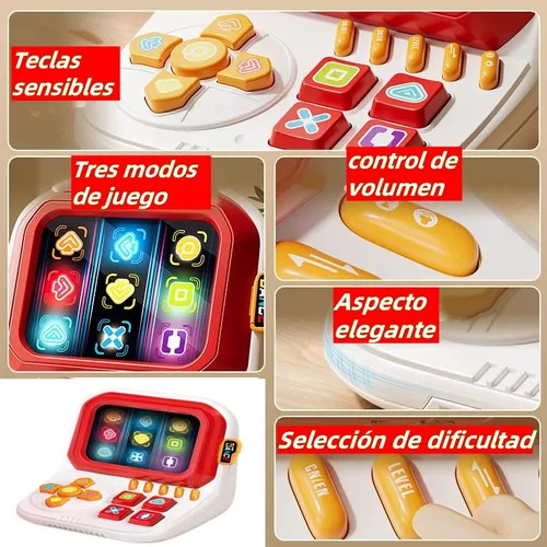 Yuju Juguete Popit Electronico Antiestré Juego Quick Push Consola Tiene Luces