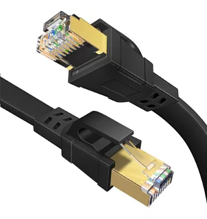 Cable Red Plano Categoria 8 Cat8 Rj45 Utp Ethernet 1m 40gbps