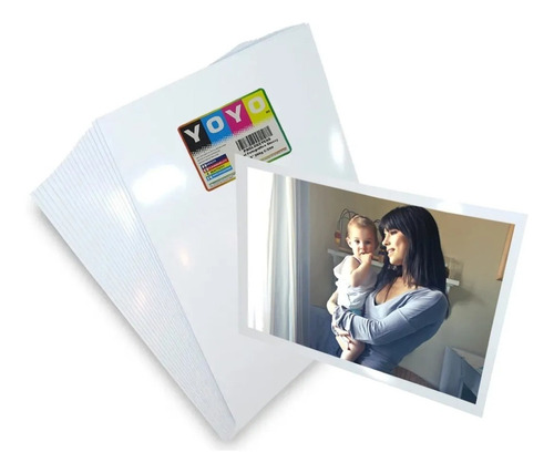 50 Papel Fotográfico Glossy 8x11 Tamaño Carta 220grs Premium