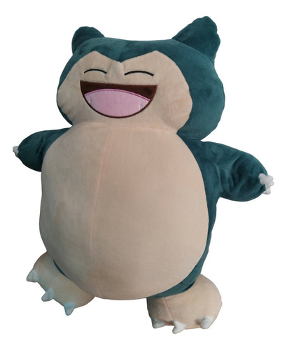 Peluches Pokemon Snorlax 48cm De Alto Grande Y Esponjoso Color Azul Petróleo