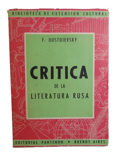 Adp Critica De La Literatura Rusa F. Dostoievsky Ed Partenon