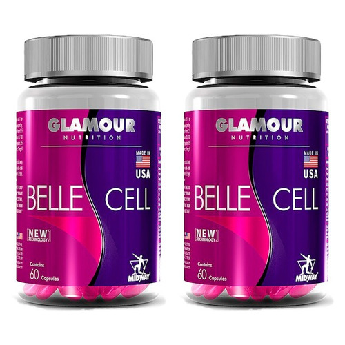 Multivitamínico Belle Cell -  2x 60 Cápsulas - Midway