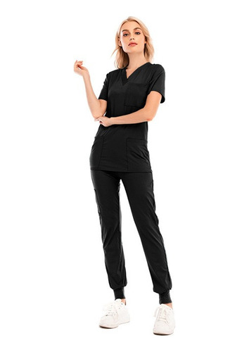 Pijama Quirurgica Médico Conjunto Jogger Uniforme Para Mujer