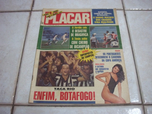 Placar Nº 991 - 16/06/1989 - Botafogo E Flamengo