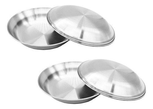 Manipam Juego De Placas De Acero Inoxidable Coreano De Plato