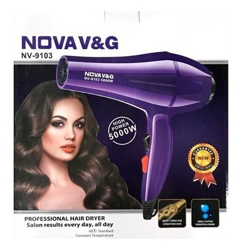 Secador Cabello Profesional New Nova Liviano 3000 W Potente