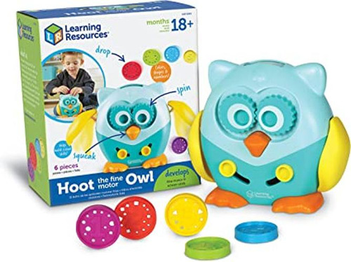 Learning Resources Hoot The Fine Motor Owl 6 Piezas A