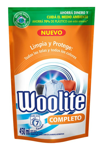 Detergente  Maquina Dp 450 Cc Woolite Detergentes P/ropa