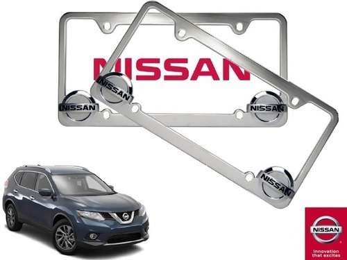 Par Porta Placas Nissan X-trail 2.5 2018 Original