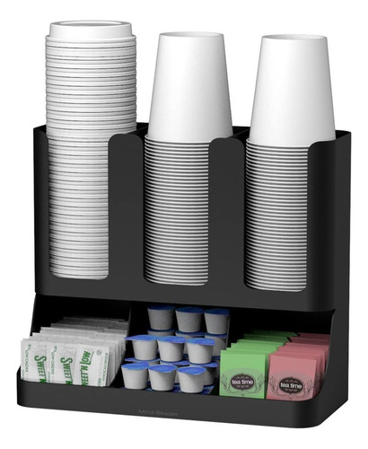 Organizador Para Vasos Tapas Cafe Agitadores Azucar