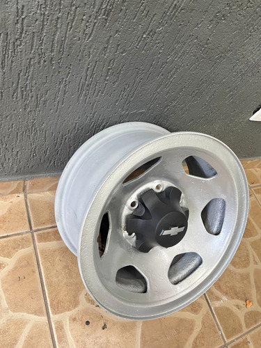 Roda De Ferro Aro 15 Silverado D20 C10 Orig. Gm 6 Furos Prata (Usado)