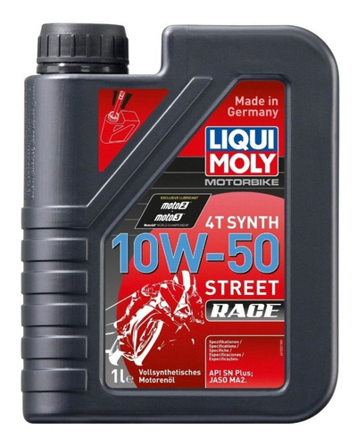 Aceite Moto 10w50 Motorbike Street Race 4t Liqui Moly 1lt