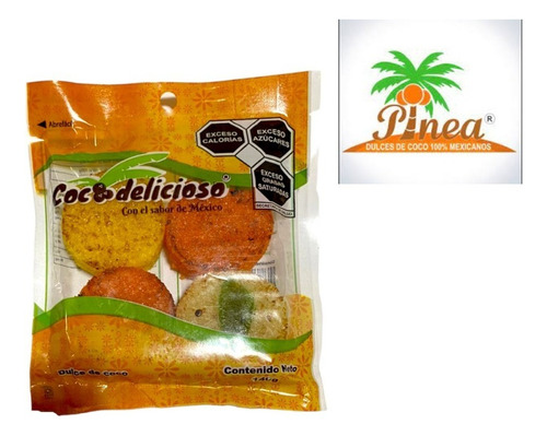 Cocada Coco Veladora Dulces Mexicanos 4 Pzs Sabores