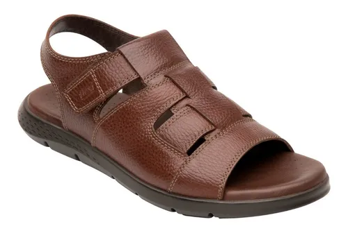 Sandalia Con Ajuste Flexi Odin 400012 Caoba Piel Caballero