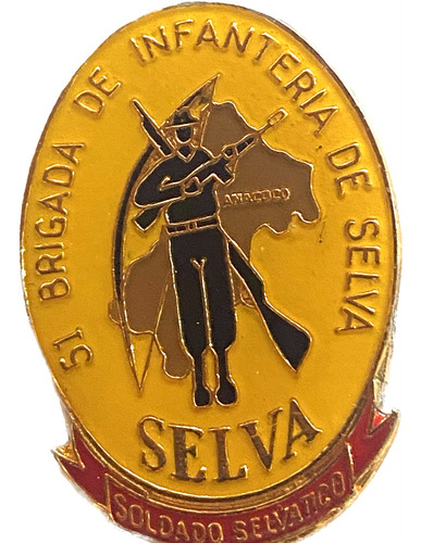  Insignia 51 Brigada De Infanteria De Selva Del Ejercito Pin