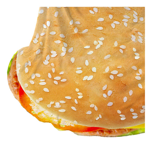 Manta De Hamburguesa, Manta De Franela Redonda Para 180cm