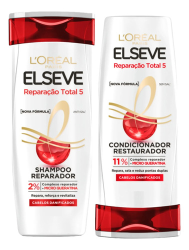 Elseve Kit Reparação Total 5 Shampoo + Condicionador