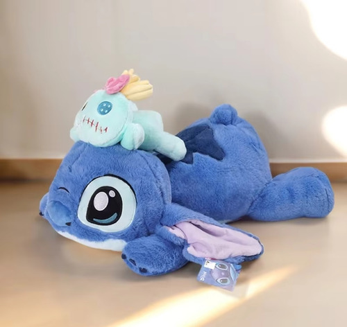 Peluche Stich Lilo& Stitch Angela Scrump Acostado 70cm