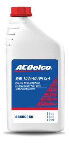 Óleo Mineral Motor Diesel 15w40 Api Ci4 Acdelco 98550159