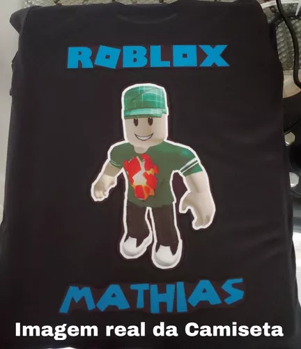 Camiseta blusa preta infantil menino roblox - Estampmax