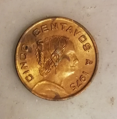 Moneda De 5 Centavos 1975 Josefa Chica Sin Circular C Brillo