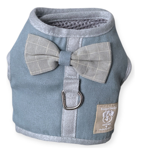 Pechera Para Perro Chico Con Correa Azul Acero S Pechera Arnes