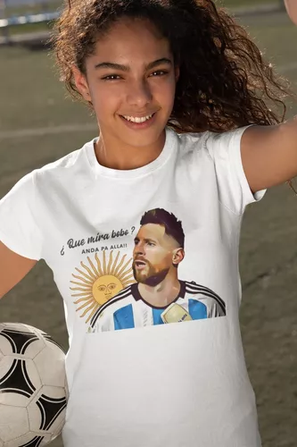 Camiseta Messi Anda Pa Alla Bobo Mundial Argentina