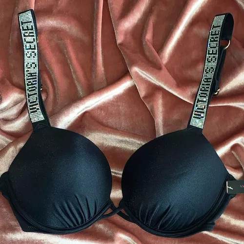 Brasier Victorias Secret Super Pushup Shine Original Brillo