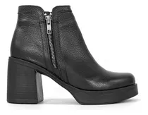 Comprar Botas Botinetas Mujer Cuero Vacuno Doble Cierre Hot Rimini