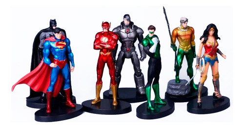 7 Bonecos Dc Comics 14cm