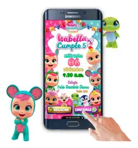 Comprar Invitación Interactiva Bebés Llorones Botón Mapa Confirmar 