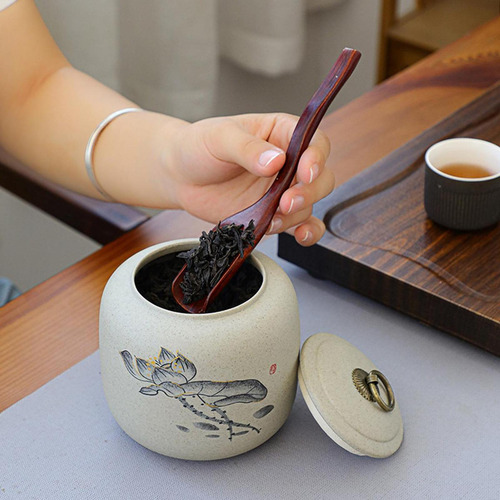 Contenedor De Té De Cerámica, Tarro De Té Hermético,