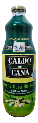 Suco Caldo De Cana Vale Verde 1,5l 100% Natural Vidro