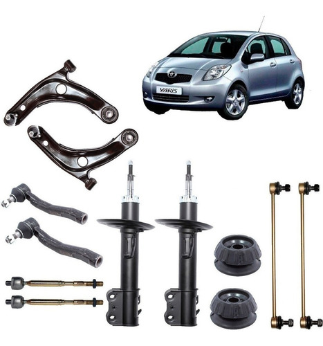 Kit Suspension Delantera Para Toyota Yaris Sport 1.3 2006-13