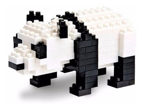 Nanoblock Panda Rompecabezas 3d Bloques Para Armar Cantidad De Piezas 150