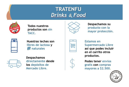 Leche Almendras Vainilla Sin Azucar Tratenfu X8 Und 1 Litro