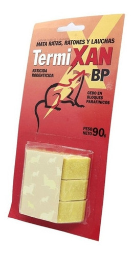 Veneno Raticida Queso Cebo Bloques Termixan 90g 9u