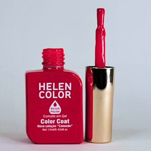 Kit Esmalte Gel 2 Cores Lindas Esmaltação Em Gel Cor Tons de vermelho