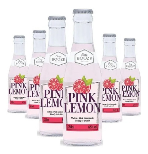 Drink Pronto Easy Booze Pink Lemon 200ml ( 6 Unidades )