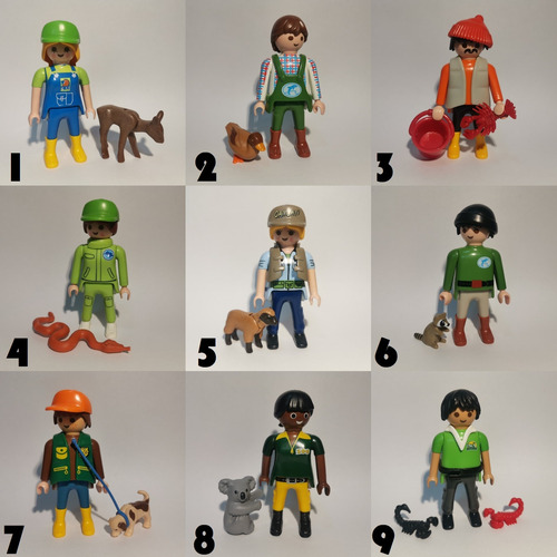 Playmobil Veterinarios Medico De Animales Cuidador De Zoo 