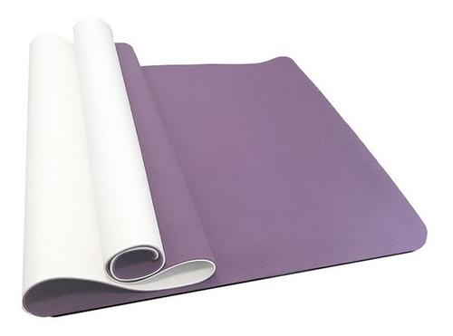 Mat De Yoga Tpe 6 Mm Hyggefit Bicolor 80 X 183 Cm